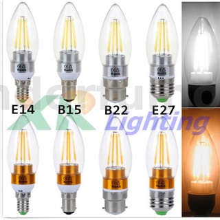 หลอดไฟ โคมไฟระย้า E14 B15 B22 E27 2W 4W 6W Edison COB LED