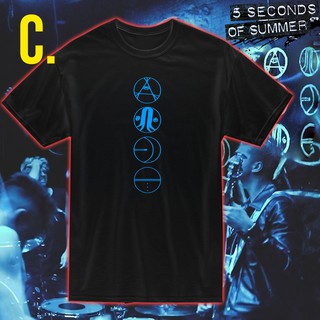 5SOS ป้ายนิรภัย TShirt - 5 วินาทีของสินค้าเสื้อฤดูร้อน pXJ