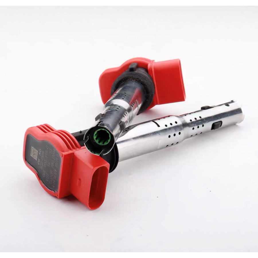 06อี905115G Volkswage/Audi R8 คอยล์จุดระเบิดสีแดงสําหรับ Audi R8 A4 A5 A6 Audi Volkswagen Golf Touar