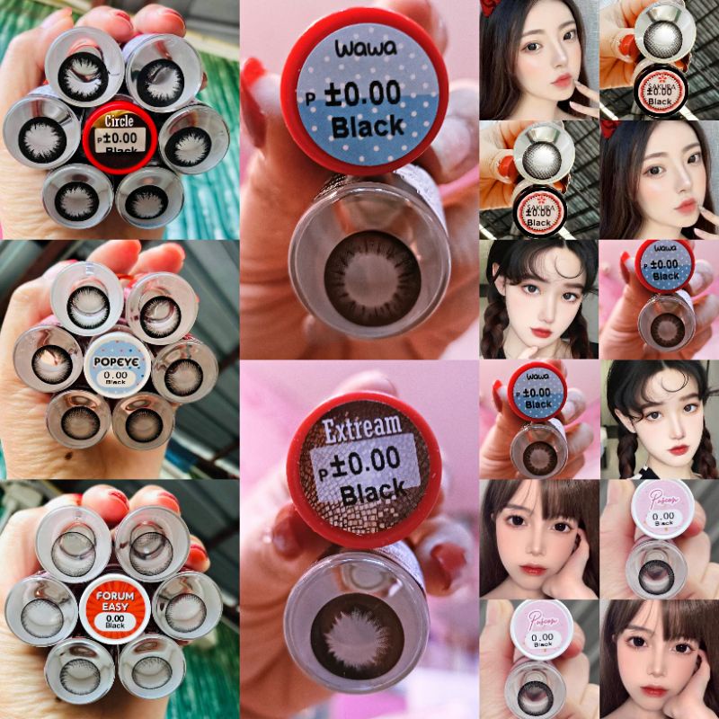 Big Eye บิ๊กอายสีดำ ตาโต ตาสวย ตาแบ๊ว รายเดือน เลนส์นิ่มใสสบายตา