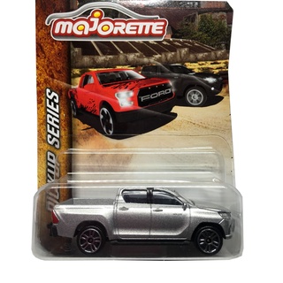 Majorette Toyota Hilux Revo - Silver Color /Wheels D5S /scale 1/58 (3 inches) Long Package