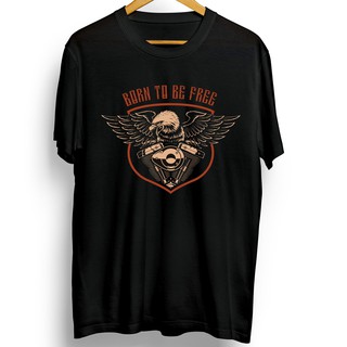 เสื้อยืดโอเวอร์ไซส์เสื้อยืด พิมพ์ลาย Harley DAVIDSON BORN TO BE FREES-3XL