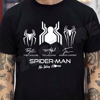 [S-5XL]เสื้อยืด พิมพ์ลาย Spiderman No Way Home Spider Man Peter Parker Tom Holland Tobey Maguire Andrew สําหรับผู้ชาย