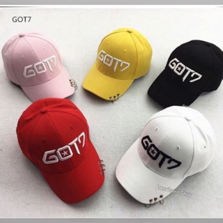 หมวกแก๊ป Got7ฟชั่นเกาหลี  ใส่เท่ๆ คูลๆ ชิคๆ ใส่เดินห้าง สไตล์ไม่เหมือนใคร งานคุณภาพ 100%(ถ่ายจากสินค้าจริง)