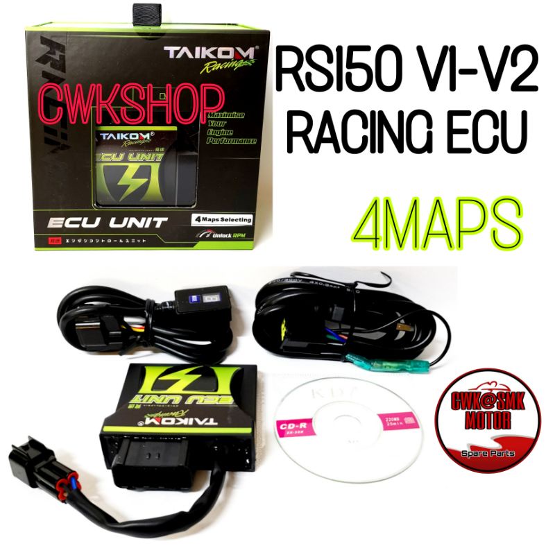 Y15ZR V1 VF3I185 RS150 Y15ZR V2 Y16 W125 RACING DYNO ECU DYNO CDI 4MAP TAIKOM