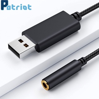 [ ชุดหูฟัง Usb ไมโครโฟนภายนอกภายนอกการ์ดแปลงเข้ากับแล็ปท็อปและแท็บเล็ต Ps4 ]