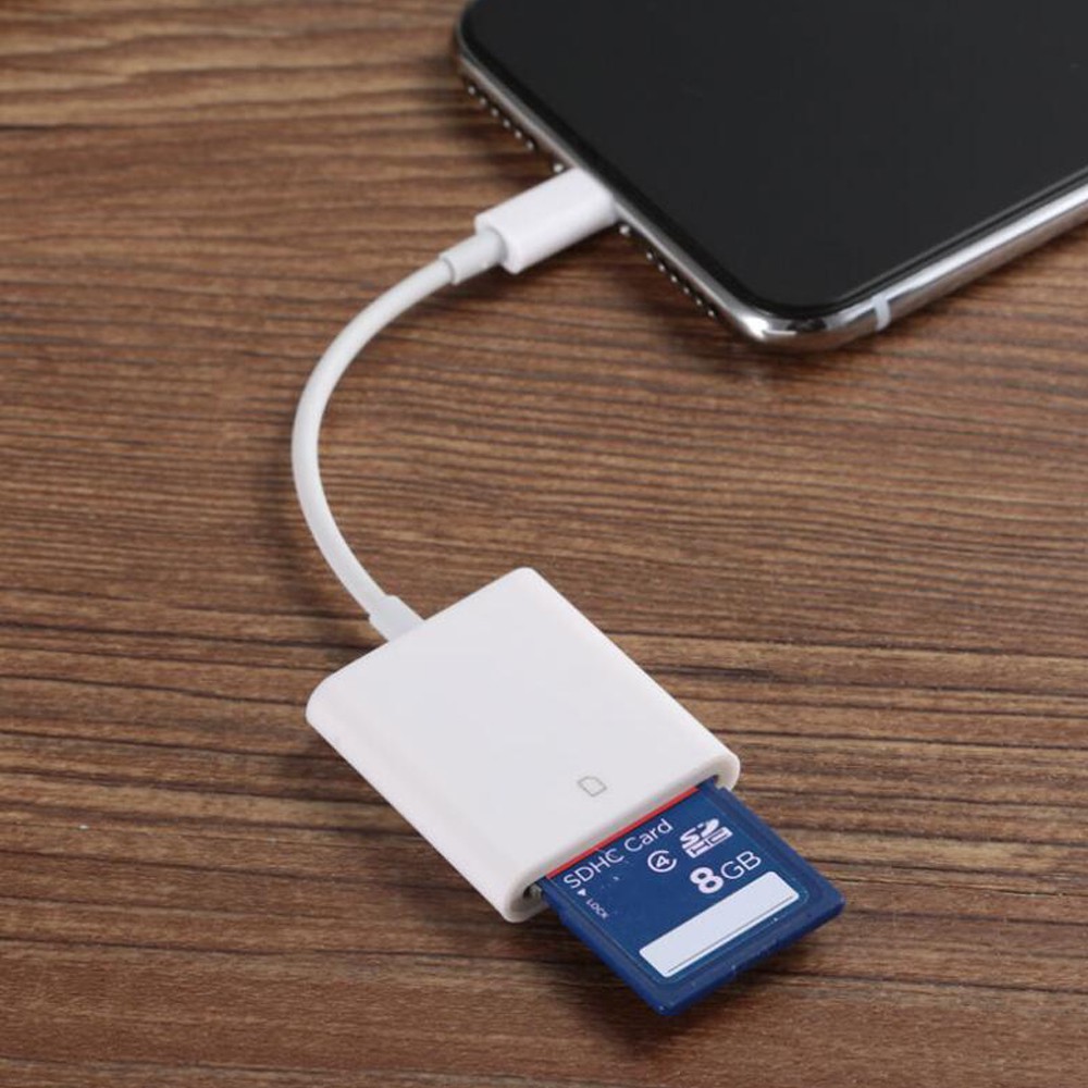 อะแดปเตอร์การ์ดรีดเดอร์ Micro SD สำหรับ iPhone