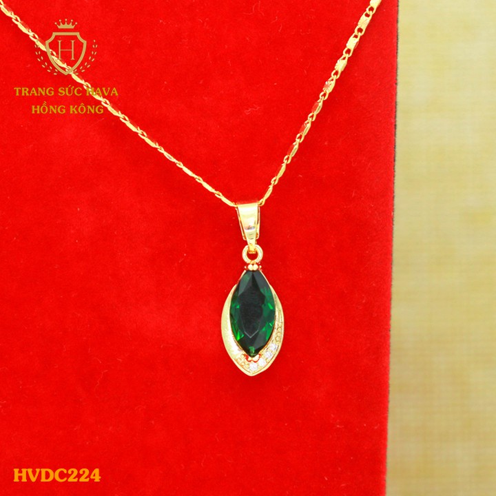สร้อยคอและสร้อยคอของผู้หญิงพร้อมหินชุบทองคุณภาพสูง - Hava Hong Kong Jewelry - HVDC224