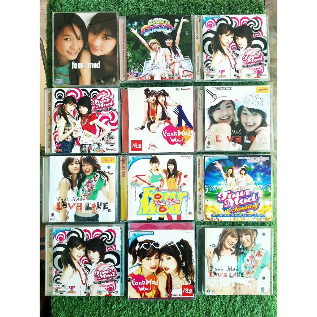 CD/VCD แผ่นเพลง Four Mod (โฟร์-มด) Love Love/Wooo!/In Wonderland/Go Go!/WE WILL LOVE U/Hello Four Mo