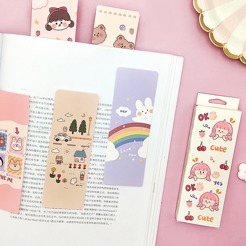 ที่คั่นหนังสือ ลายการ์ตูนน่ารัก ของขวัญ 30 ชิ้น