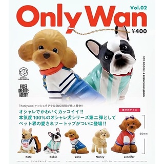 (มีครบชุดพร้อมส่ง) Gachapon กาชาปองหมาฮิปสเตอร์ Only Wan Vol.02 โมเดลหมา