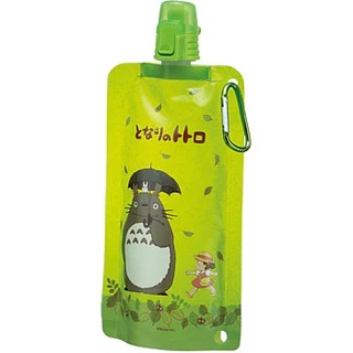 กระติกน้ำพับได้ ถุงเก็บน้ำพกพา water pack 500ml ลาย โทโทโร่ะ My Neighbor Totoro