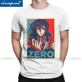 เสื้อยืด ผ้าฝ้าย 100% พิมพ์ลายกราฟฟิคอนิเมะ Zero hope s Code Geass Lelouch of the Rebellion