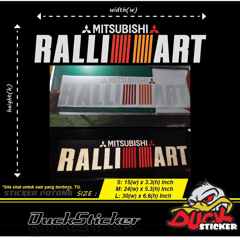 MITSUBISHI RALLIART สติ๊กเกอร์ 1PCS สติ๊กเกอร์ตัด windscreen mitsubishi triton evo pajero mirage pro