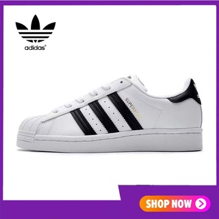 สินค้าลิขสิทธิ์แท้ Adidas Clover Superstar รองเท้าผ้าใบผู้ชายและผู้หญิง