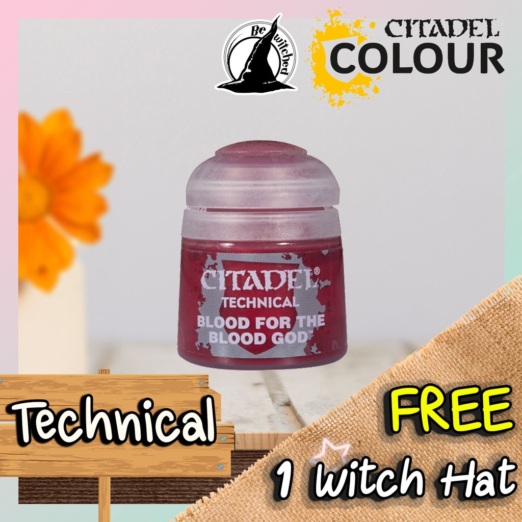 (Technical) BLOOD FOR THE BLOOD GOD : Citadel Paint แถมฟรี 1 Witch Hat
