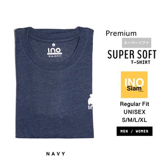 INO &amp; SIAM THAILAND เสื้อยืดคอกลม ผ้านุ่มพิเศษ Premium Super Soft สีกรมท่า