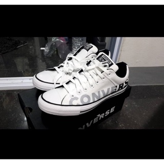 Converse All Star High Street (Wordmark) White ox รองเท้า คอนเวิร์ส