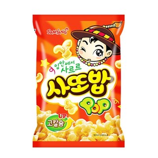 พร้อมส่ง 사또밥 ขนมอบกรอบรสข้าวโพดคั่ว Samyang Popcorn Snack 67g