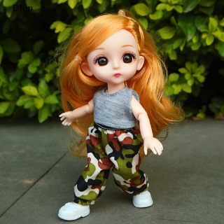 [Dhin] Bjd ชุดเสื้อผ้าลําลอง แฟชั่นเจ้าหญิง สําหรับตุ๊กตา 16 ซม. COD