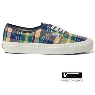 VANS AUTHENTIC 44 DX ANAHEIM OG PLAID NAVY ANTIQUE WHITE SNEAKERS สินค้ามีประกันแท้