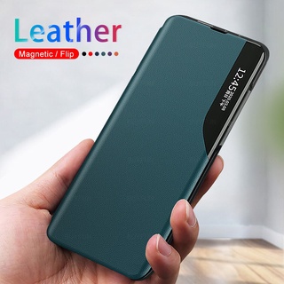 Leather Smart Window Flip Case For Xiaomi Redmi Note 11 Pro 5G Redmi Note11 11S 11Pro Plus Magnetic Stand Book Cover Funda Coque