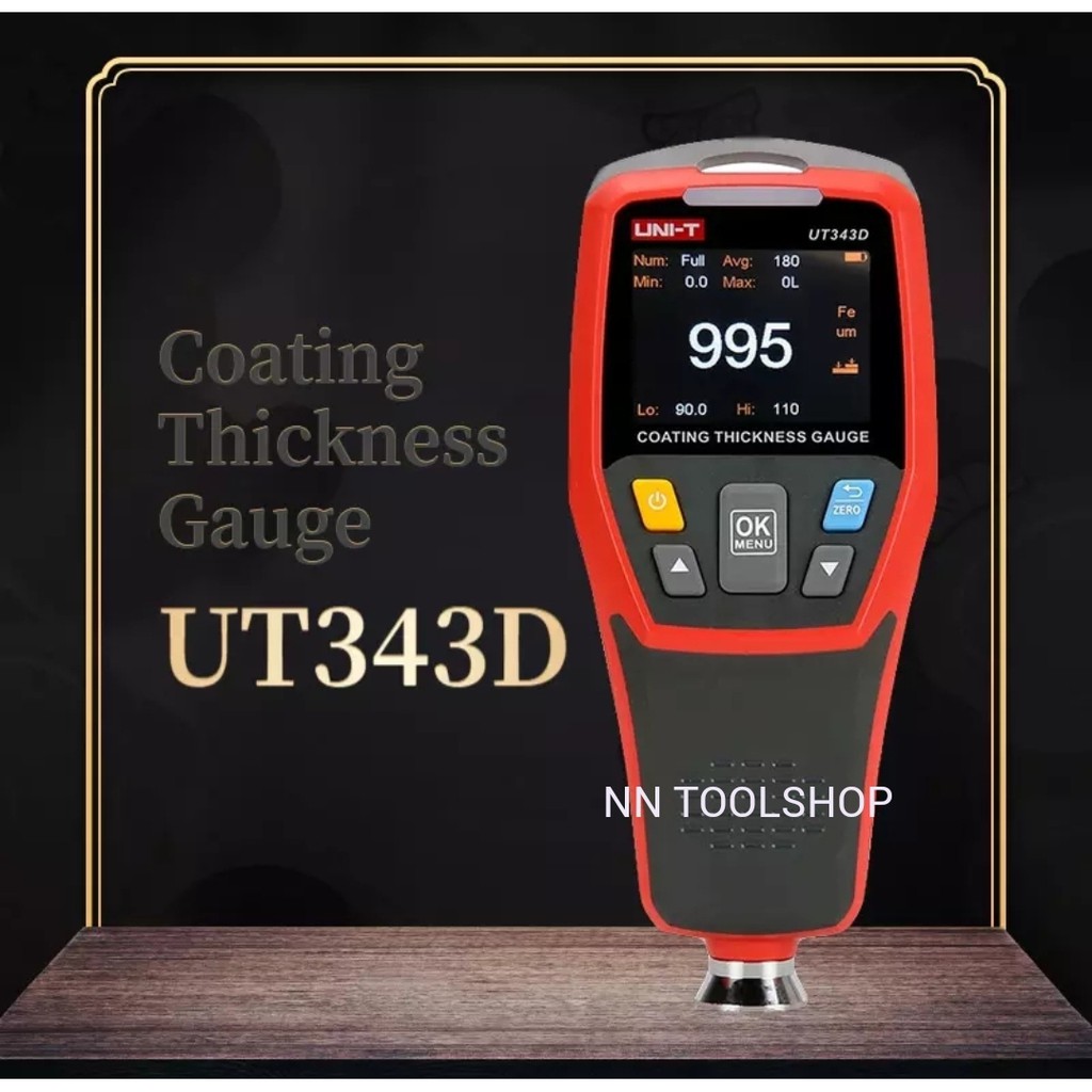 UNI-T UT343D Digital Coating Gauge Meter เครื่องวัดความหนาฟิล์ม เครื่องวัดความหนาสี สินค้าพร้อมส่ง