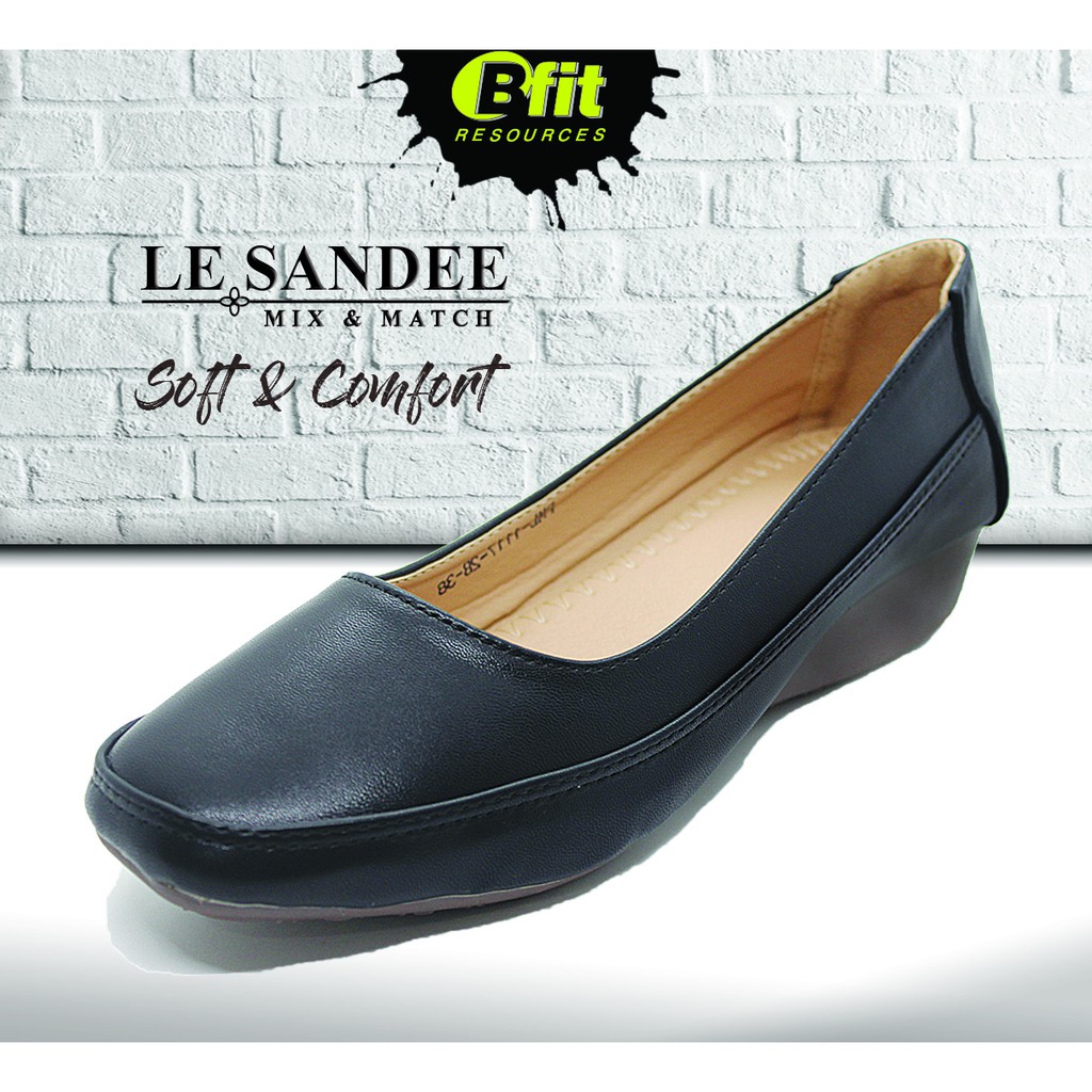 [LESANDEE] Ladies Comfort Shoes x Black PML-1117-2B