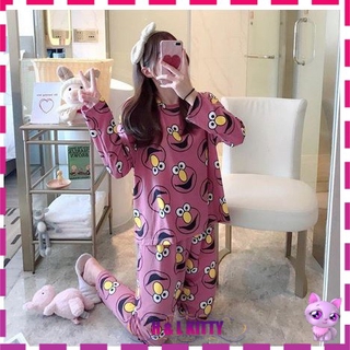 【H&amp;L KITTY】New Cotton Long Pant Long Sleeve Shirt Suit Lingerie Nightwear 10 Colour S1121