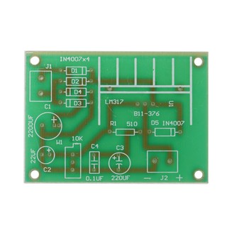 kiss*LM317 Adjustable Power Supply Board With Rectified AC DC Input DIY Kit