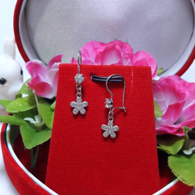 ต่างหูเงิน 925 ต่างหูผู้ใหญ่ M019