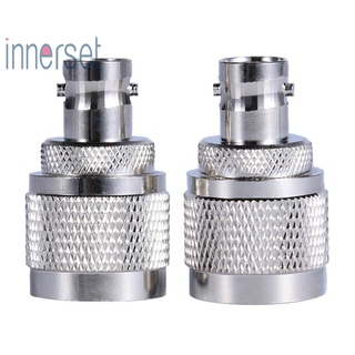 [innerset] อะแดปเตอร์เชื่อมต่อ BNC ตัวเมีย เป็น UHF ตัวผู้ PL259 RF Coaxial Coax UHF เป็น BNC