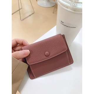 Puff mini wallet กระเป๋าสตางค์ใบสั้น มีช่องบัตร พกพาง่าย สีน่ารักมากก