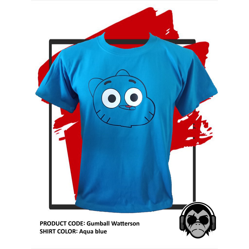 Gumball Watterson world of gumball การ์ตูนแรงบันดาลใจเสื้อ unisex สวย