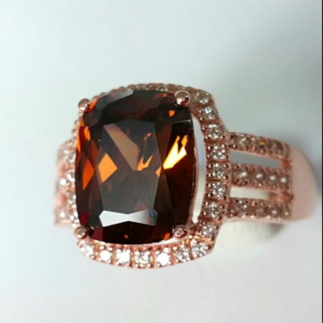 แหวนเงินชุบpink gold