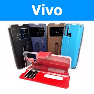 เคสฝาพับ Vivo V17,V19,Y1s,Y3s,Y11,Y12,Y12A,Y12s,Y15 2020,Y17,Y19,Y20,Y20s,Y20s G,Y30,Y50,Y91,Y91C,Y91i,Y93,Y95 ตั้งได้