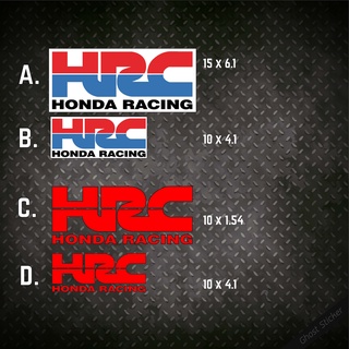 สติกเกอร์ฮอนด้า Honda HRC งานพิมพ์และงานตัดสะท้อนแสง3M สติกเกอร์แต่งรถ สติกเกอร์แต่งมอเตอร์ไซค์