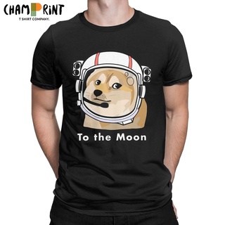 เสื้อยืด พิมพ์ลาย Doge To The Moon Dogecoin Gme Wsb สําหรับผู้ชาย