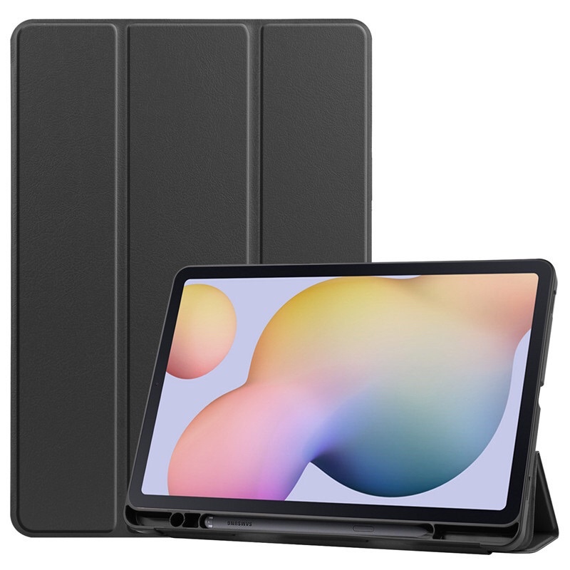 เคสฝาพับ Samsung Galaxy Tab S6lite 10.4 SM-P610 P615 มีช่องใส่ปากกา. ฟิล์มกระจกSamsung Galaxy Tab S6 Lite 10.4 (2020)