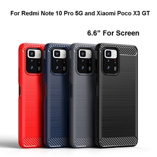 เคสโทรศัพท์มือถือคาร์บอน แบบนิ่ม กันกระแทก สําหรับ Xiaomi Poco X3 GT X4 NFC F3 M3 Pro 5G Redmi Note 10 Pro Max 10S 10T 5G