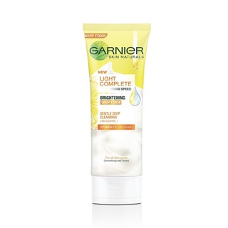 การ์นิเย่ สกิน แนทเชอรัลส์ ไลท์ คอมพลีท สปีด ไบรท์เทนนิ่ง วิป โฟม 100 มล. _Garnier_Light Complete(โฟมล้างหน้าการ์นิเย่)