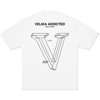 VELIKA SIGNATURE V OVERSIZED TEE [WHITE]