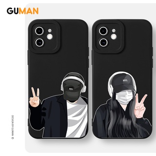 Guman เคสไอโฟน เคสซิลิโคนนุ่มขอบเหลี่ยมกันกระแทกน่ารักตลก เคสโทรศัพท์ Compatible for iPhone 14 13 12 11 Pro Max SE 2020 X XR XS 8 7 6 6S Plus พลัส XYB695