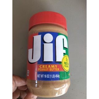 Jif Creamy Peanut Butter ถั่วลิสงบดละเอียด จิฟ 454กรัม