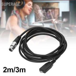 Superage Type』C To Xlr อะแดปเตอร์เชื่อมต่อสายเคเบิ้ลเสียงไมโครโฟน