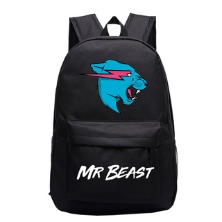 Mr Beast Lightning Cat กระเป๋าเป้สะพายหลัง ใส่แล็ปท็อป ลายการ์ตูน Mochila สําหรับนักเรียนชาย และหญิง