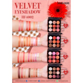 Sivanna velvet eyeshadow ซิเวนน่า คัลเลอร์ส อายแชโดว์ ซ ทาตาเนื้อครีมเนื้อดินน้ำมัน-HF4002