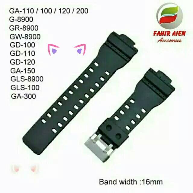 Casio G-SHOCK GA100 GA110 GA120 GA200 GA300 WATCH STRAP