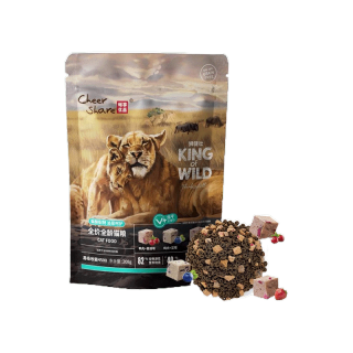 CheerShare King of Wild สูตร Freeze dried อาหารแมวเม็ด เกรด Holistic Grain Free ขนาด 208 กรัม