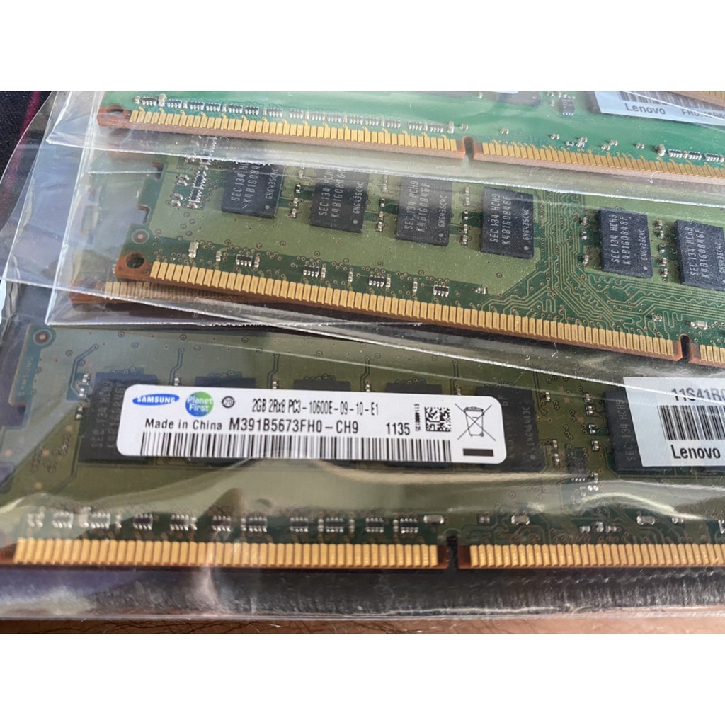 ECC 1GB 1Rx8 PC3-10600E มือสอง